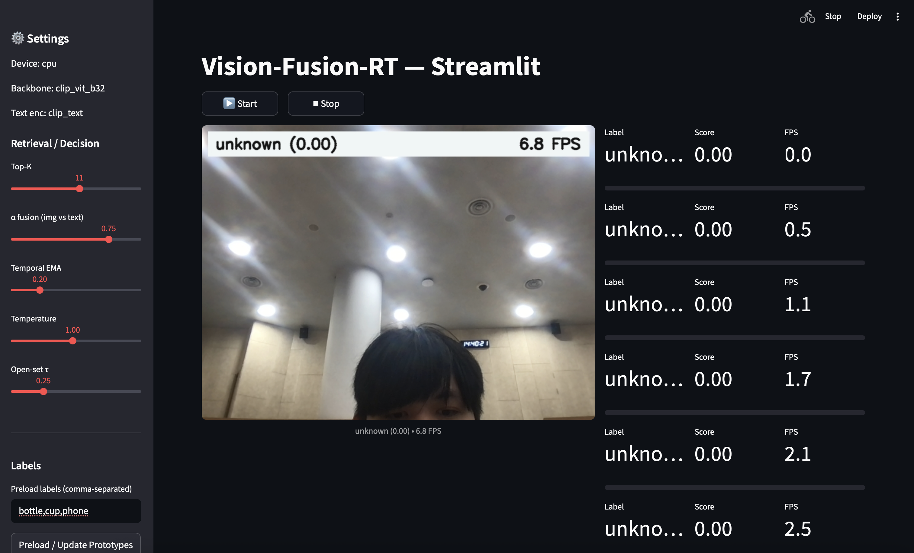 Vision Fusion Real Time (VFRT) System cover